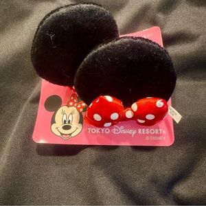 Minnie Mouse Ear barrette hair Clips